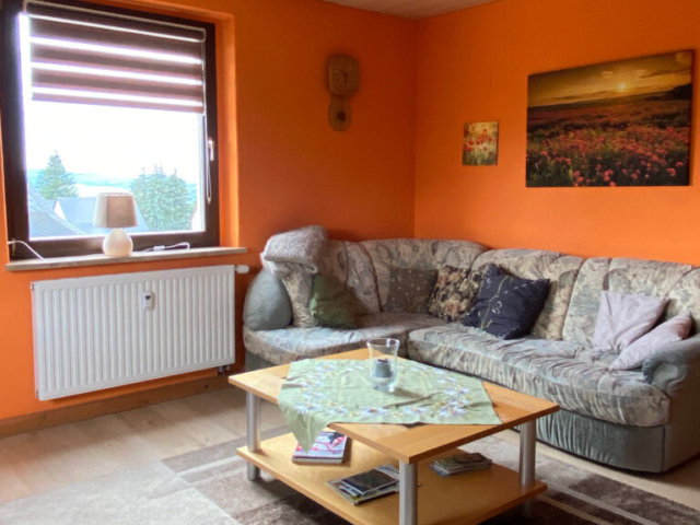 Wohnzimmer Ferienwohnung Erzgebirge