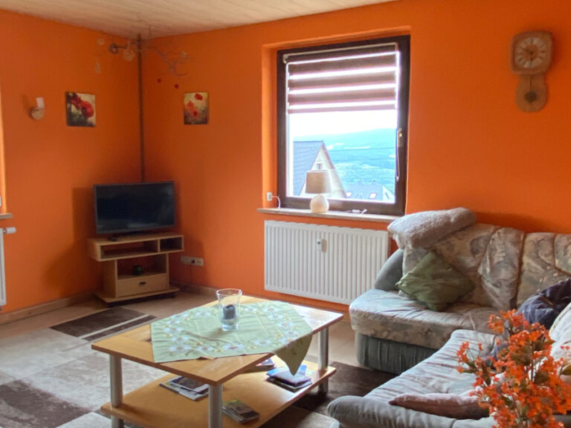 Wohnzimmer Ferienwohnung Erzgebirge