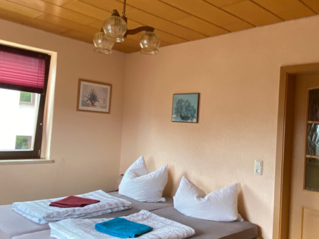 Schlafzimmer Ferienwohnung Erzgebirge